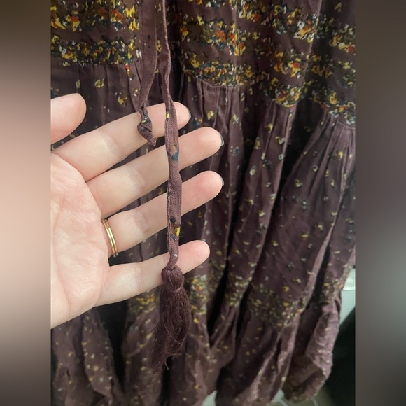 Free People Rare Feelings Maxi Dress | Purple Combo | Size XS | Boho Cottagecore - Picture 9 of 13